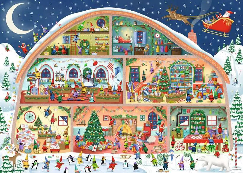 Santa's Workshop 1000-piece Puzzle
