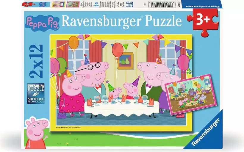 Peppa Pig 2x12-piece Puzzles