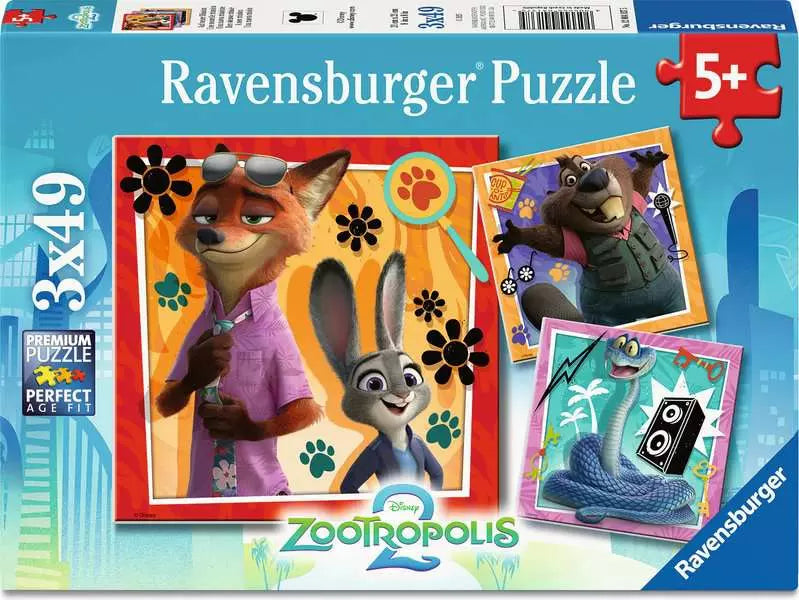 Disney Zootropolis 2: 3 x 49-piece Puzzles