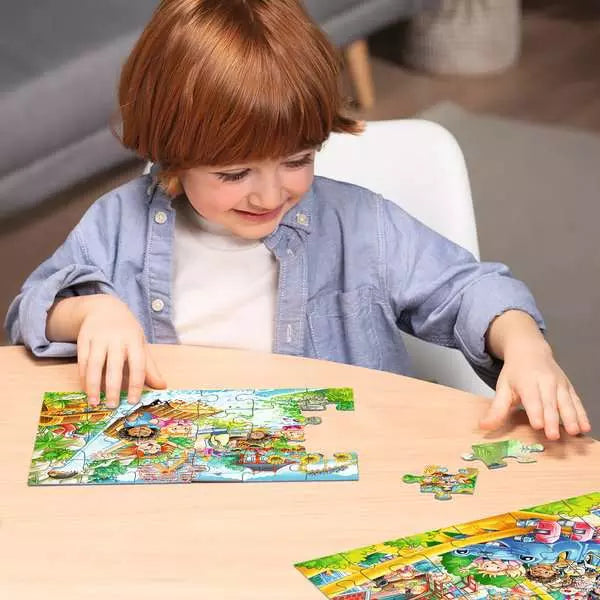 Amusement Park 2x24-piece Puzzles