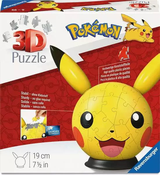 Pokemon Pikachu with Ears 3D Puzzle Ball