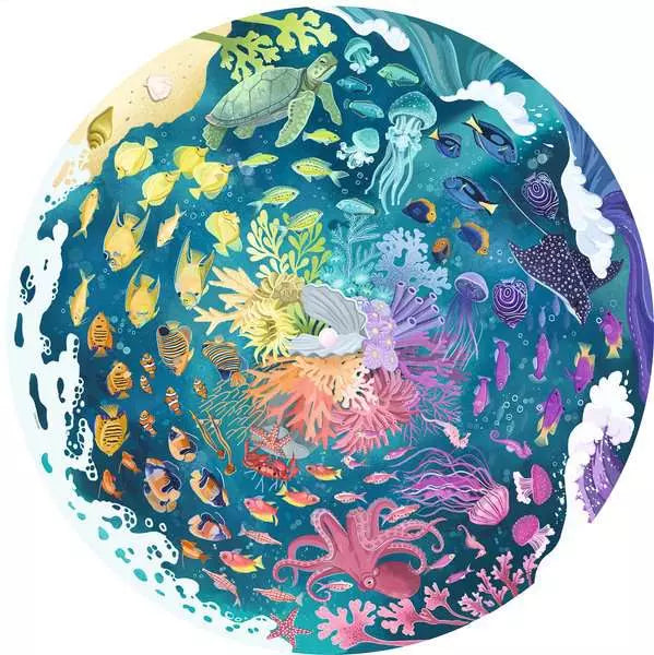 Ocean: Circle of Colours 500-piece Circular Puzzle