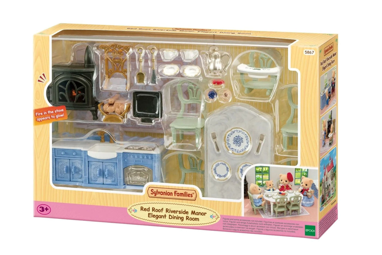 Sylvanian Families Red Roof Riverside Manor Elegant Dining Room