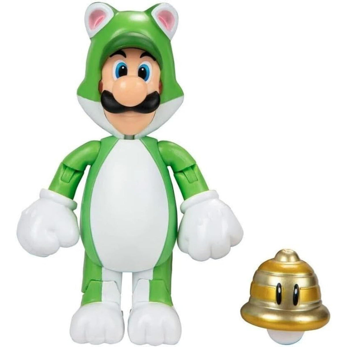 Super Mario 4-inch Figure: Cat Luigi with Super Bell