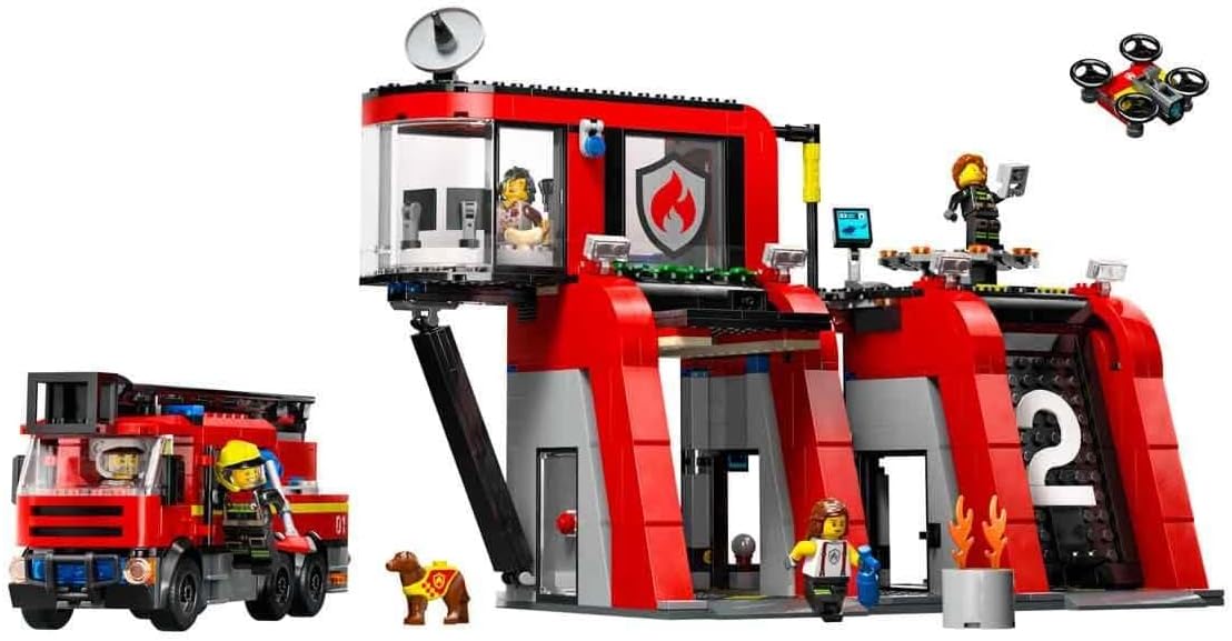 LEGO 60414 City Fire Station with Fire Truck