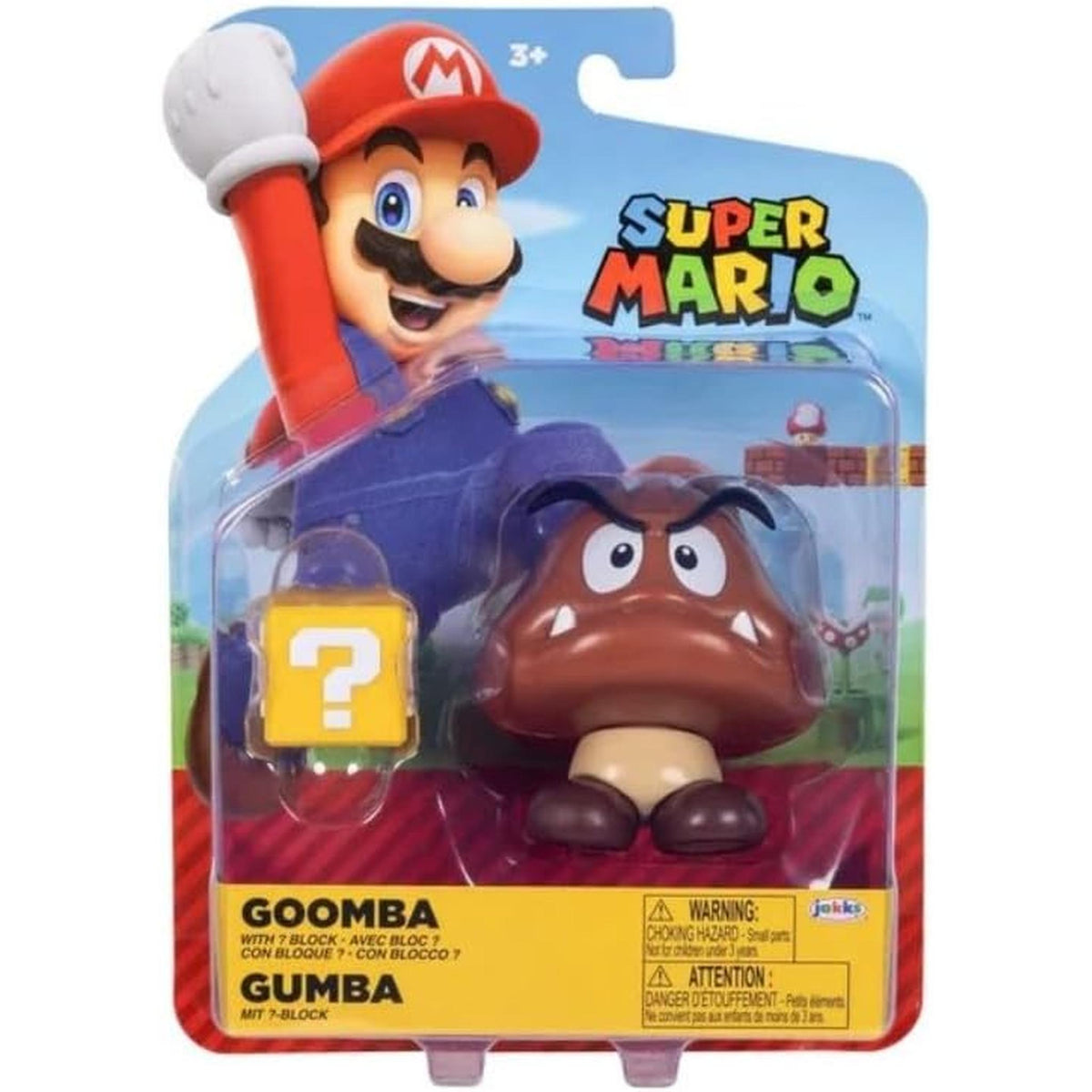 Super Mario 4-inch Figure: Goomba with ? Block