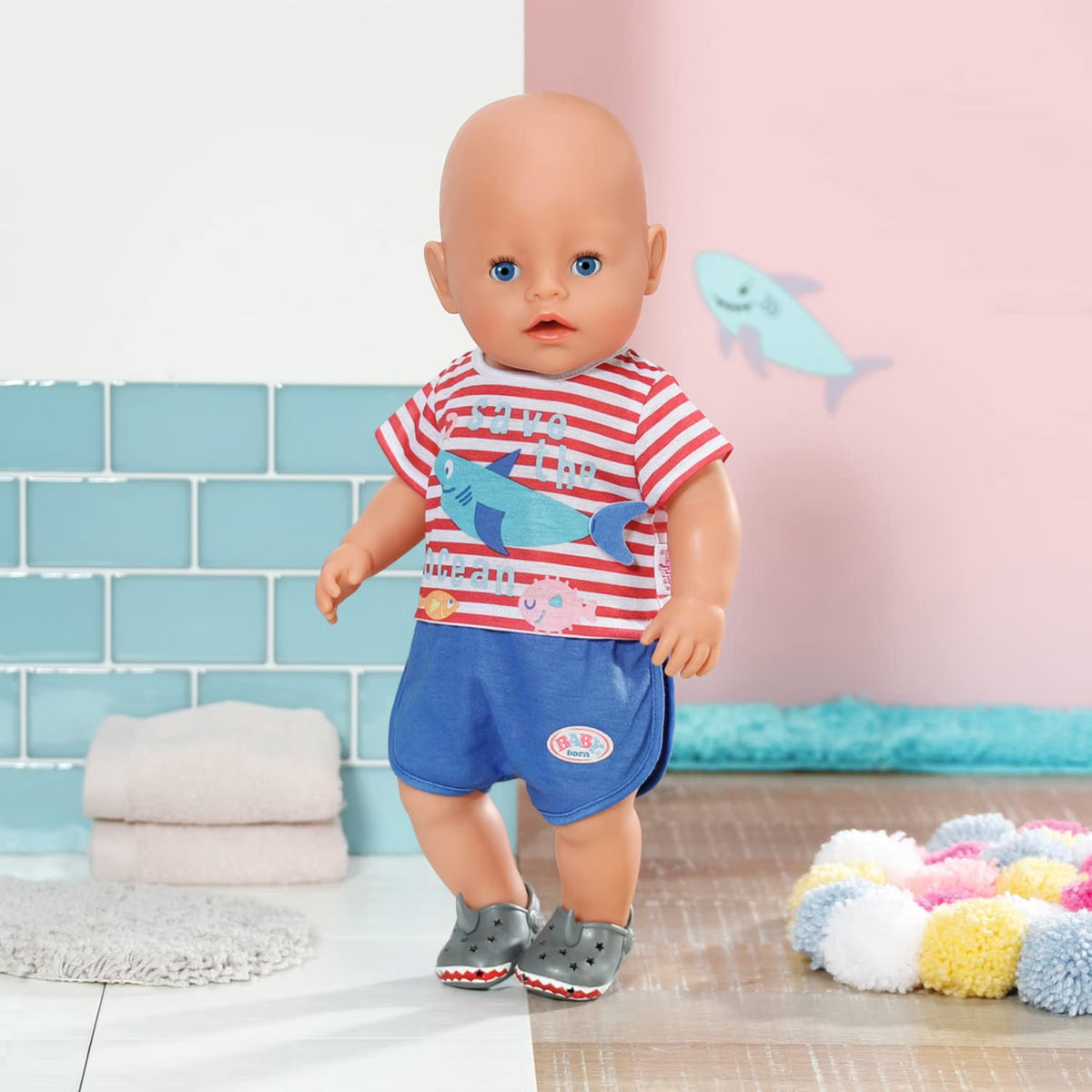 Baby Born Clothes: Bath Outfit with Shoes 43cm
