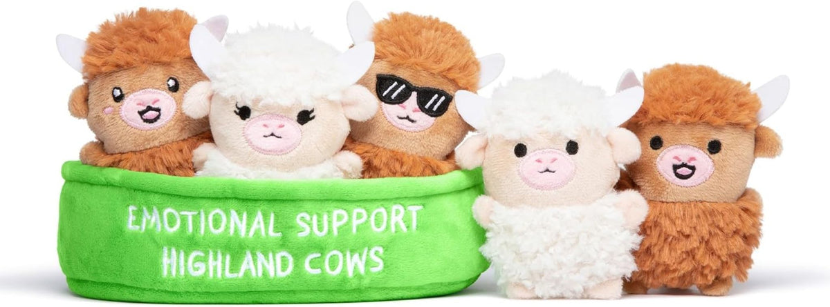 Emotional Support Highland Cows Plush Set
