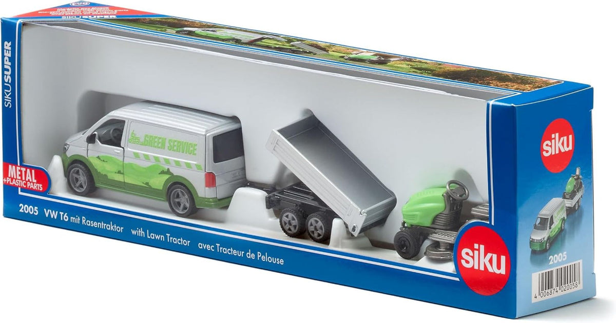 Siku VW T6 with lawn tractor 1:50 Scale