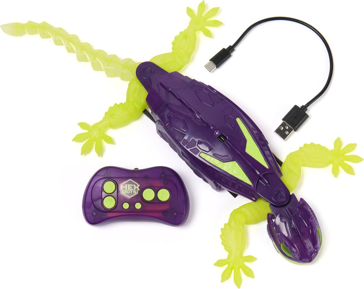 HexBots Glow-in-the-Dark RC Wall Crawler Gecko