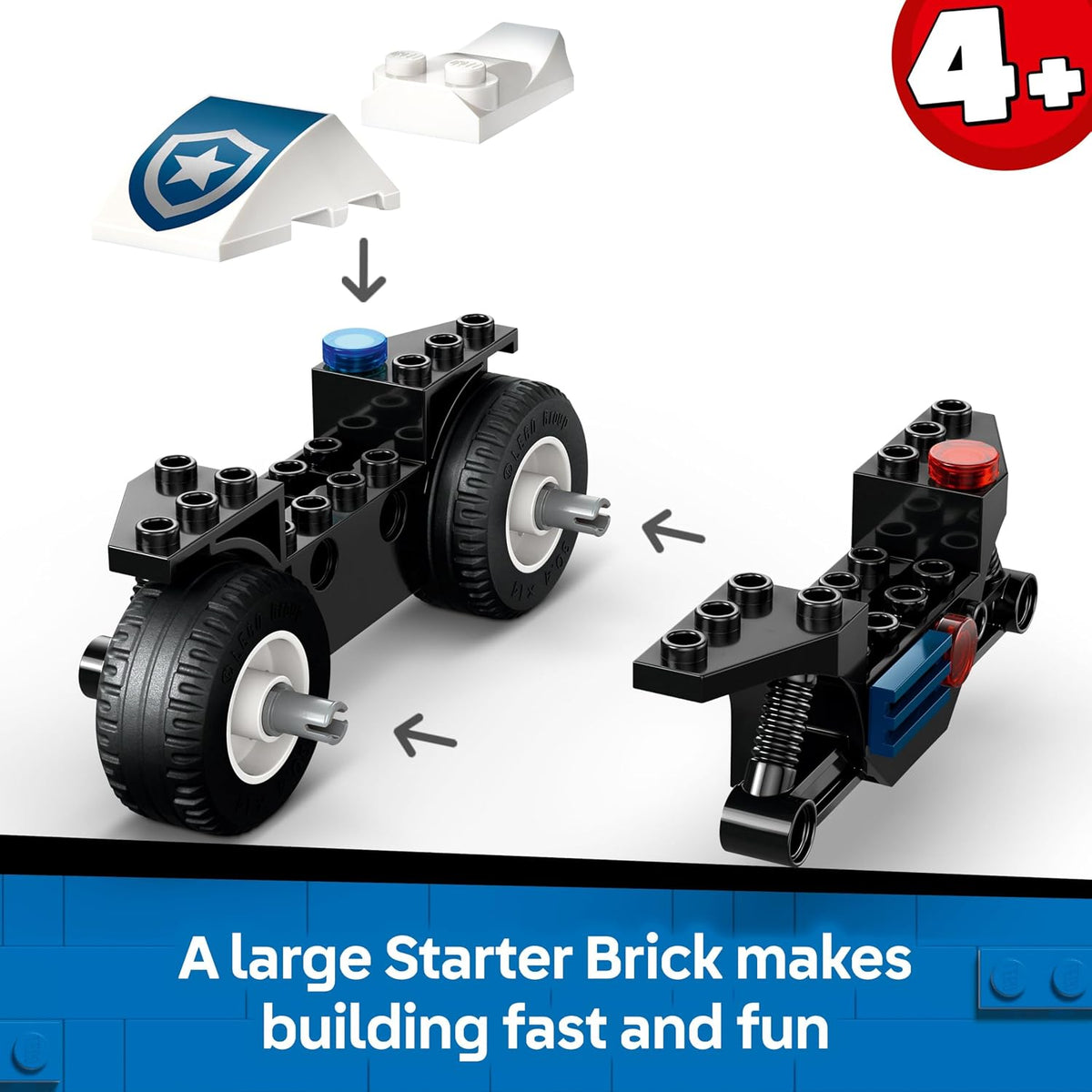 LEGO 60455 City Police Motorcycle Chase