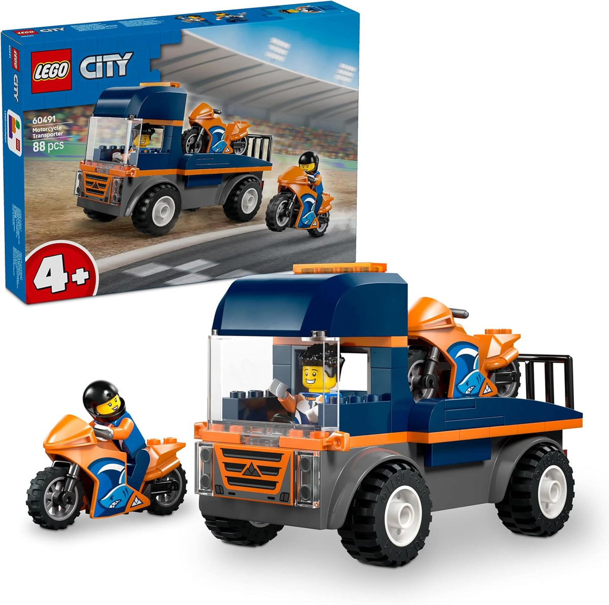 LEGO 60491 City Motorcycle Transporter