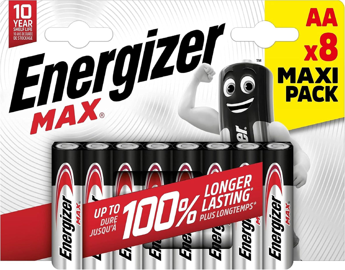 Eneergizer Max AA Batteries 8 Pack