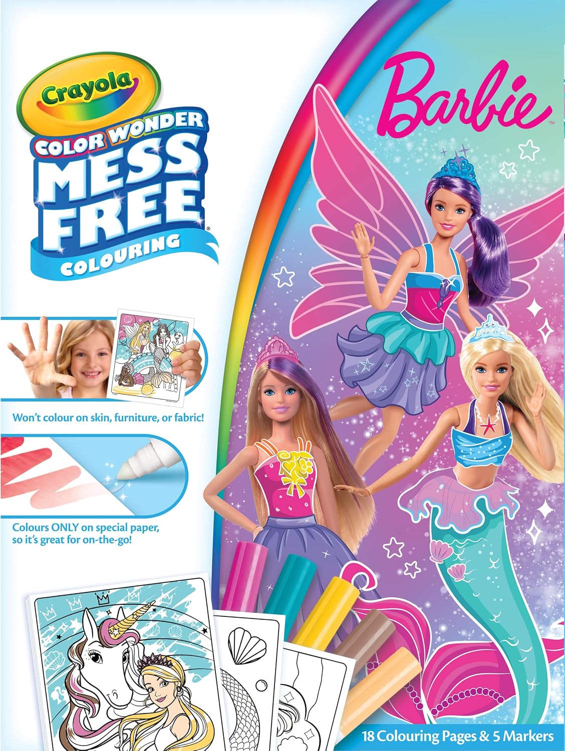 Crayola Colour Wonder Mess-Free Colouring - Barbie