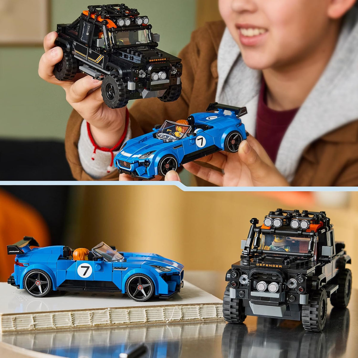 LEGO 77264 Speed Champions Jaguar Project 7 & Land Rover Defender