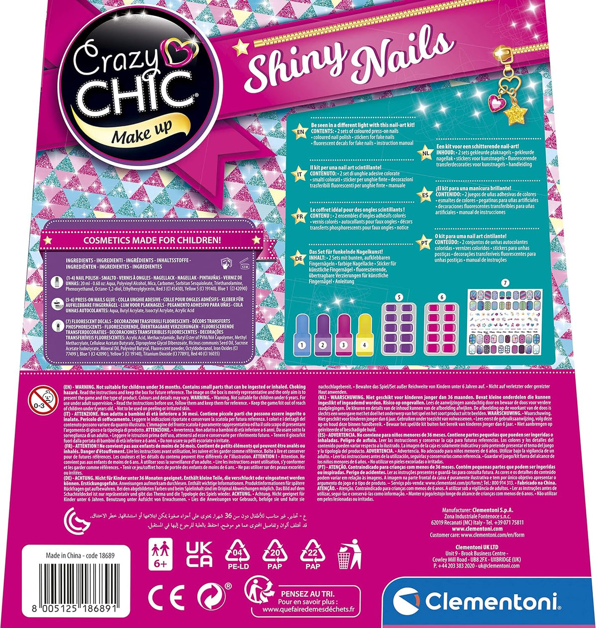 Crazy Chic Shiny Nails Glow-in-the-Dark