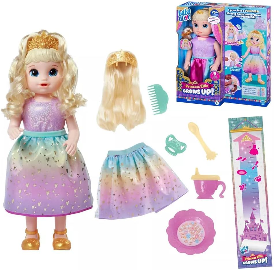 Baby Alive Princess Ellie Grows Up! Interactive Baby Doll