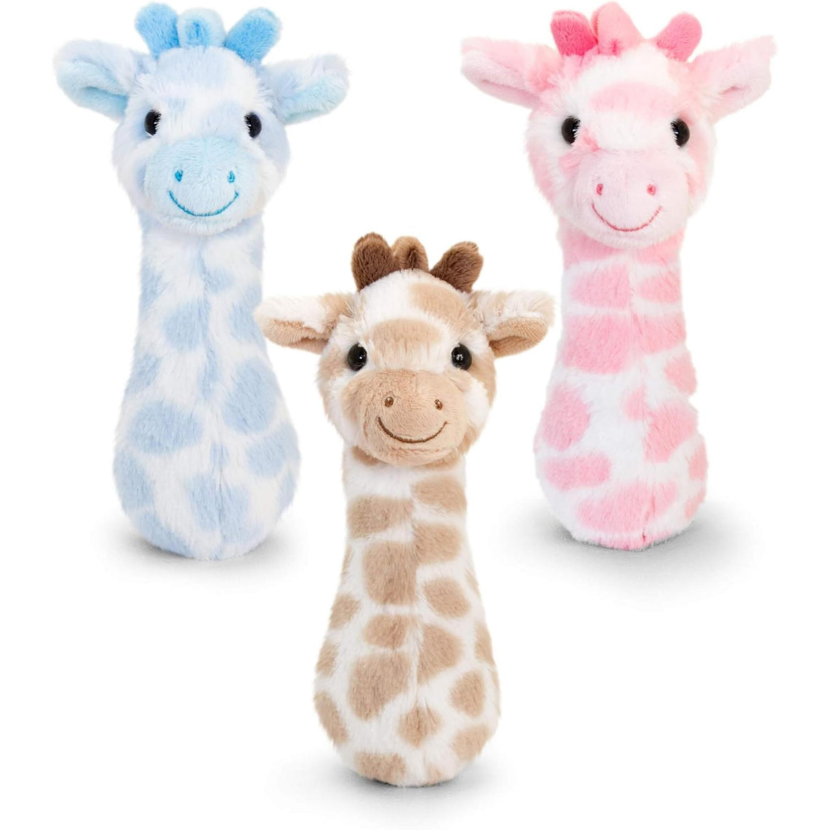 Keel Toys Baby Giraffe Soft Rattle 15cm, Assorted