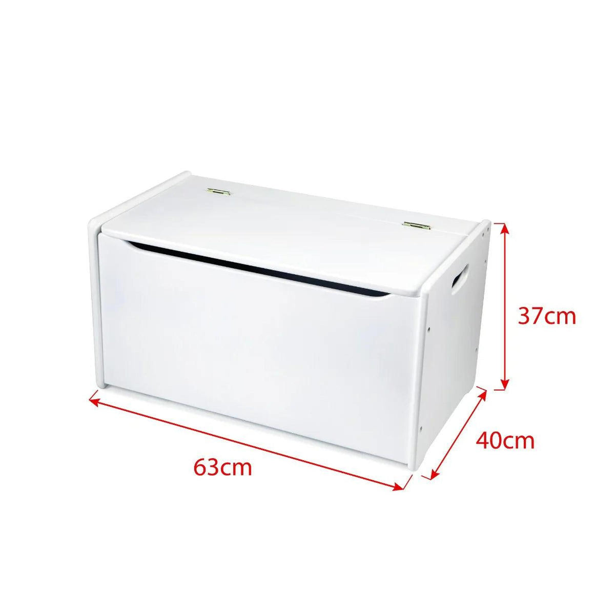 Wooden White Toy Chest