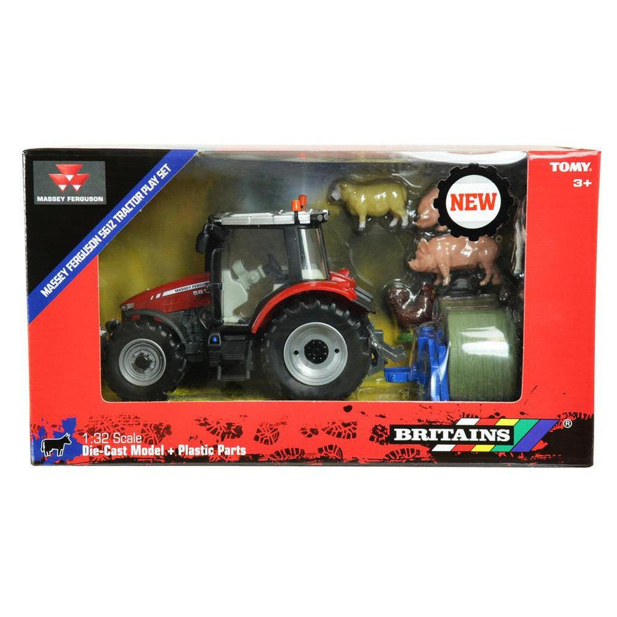 Britains Massey Ferguson 5612 Tractor Play Set