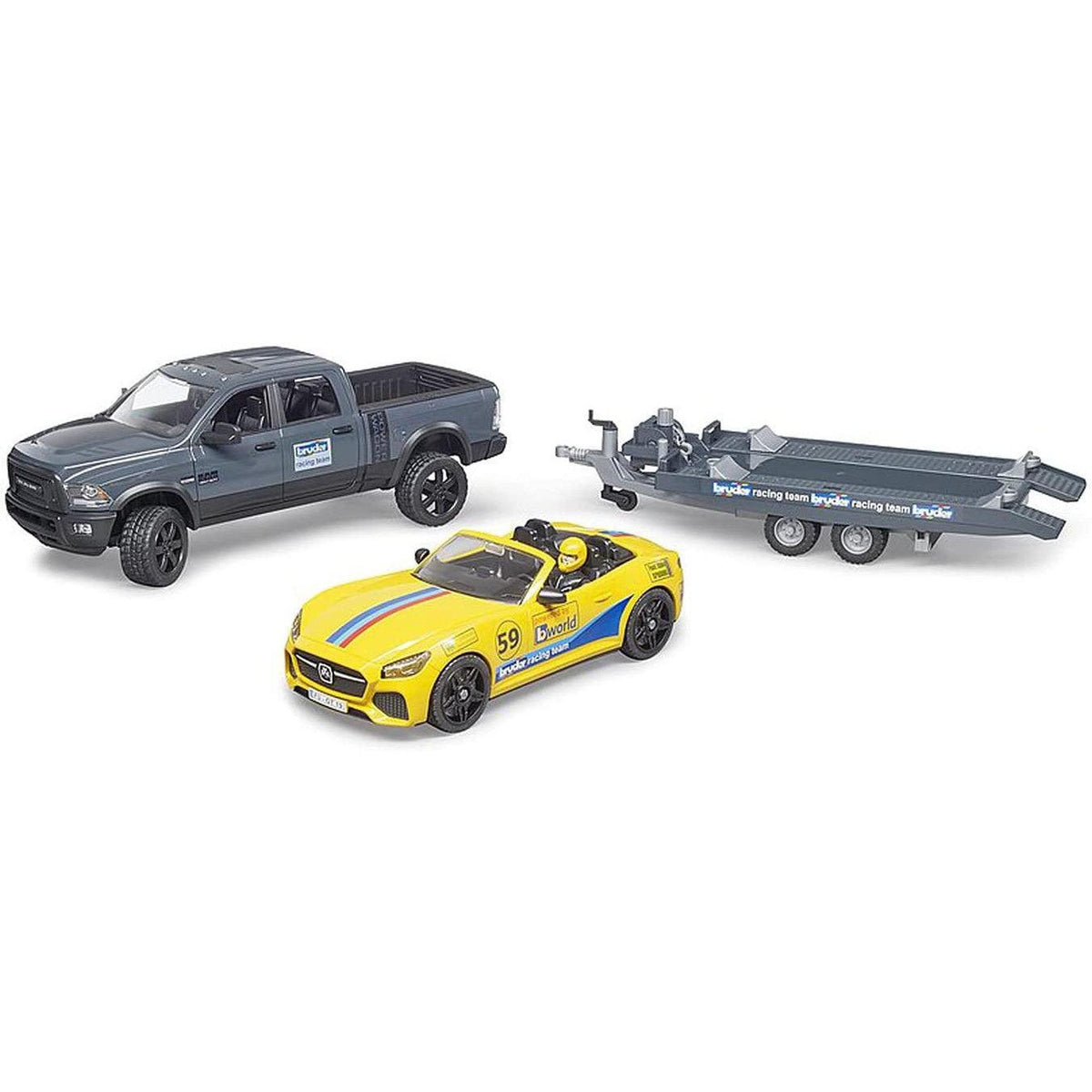 Bruder 2504 Ram Power Wagon Roadster Racing Team