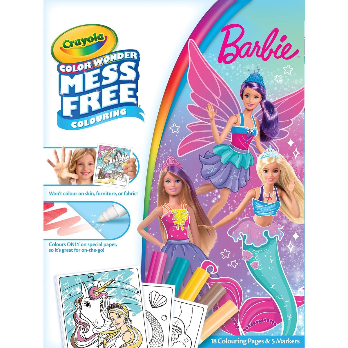 Crayola Colour Wonder Mess-Free Colouring - Barbie