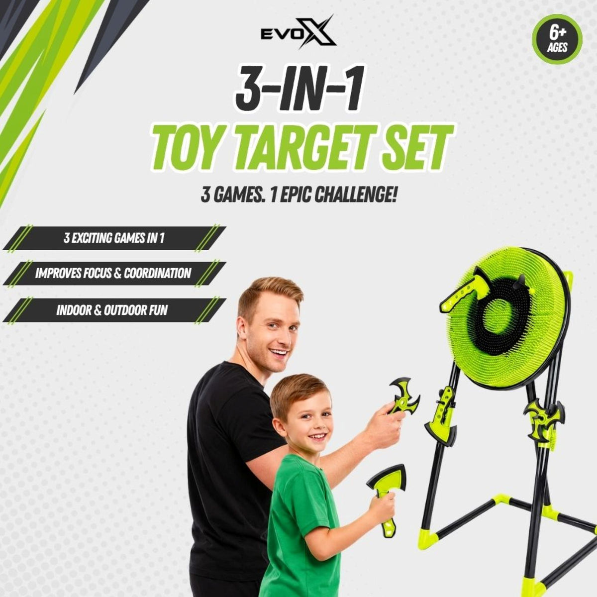 Evo-X 3-In-1 Toy Target Set