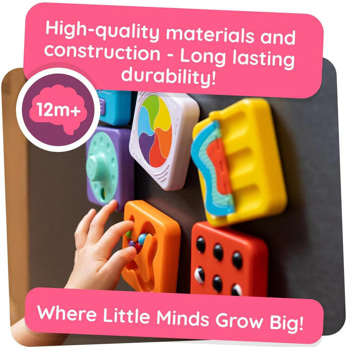 Fat Brain Toys: Little Brainies PlayTab Modular Sensory Activity Board