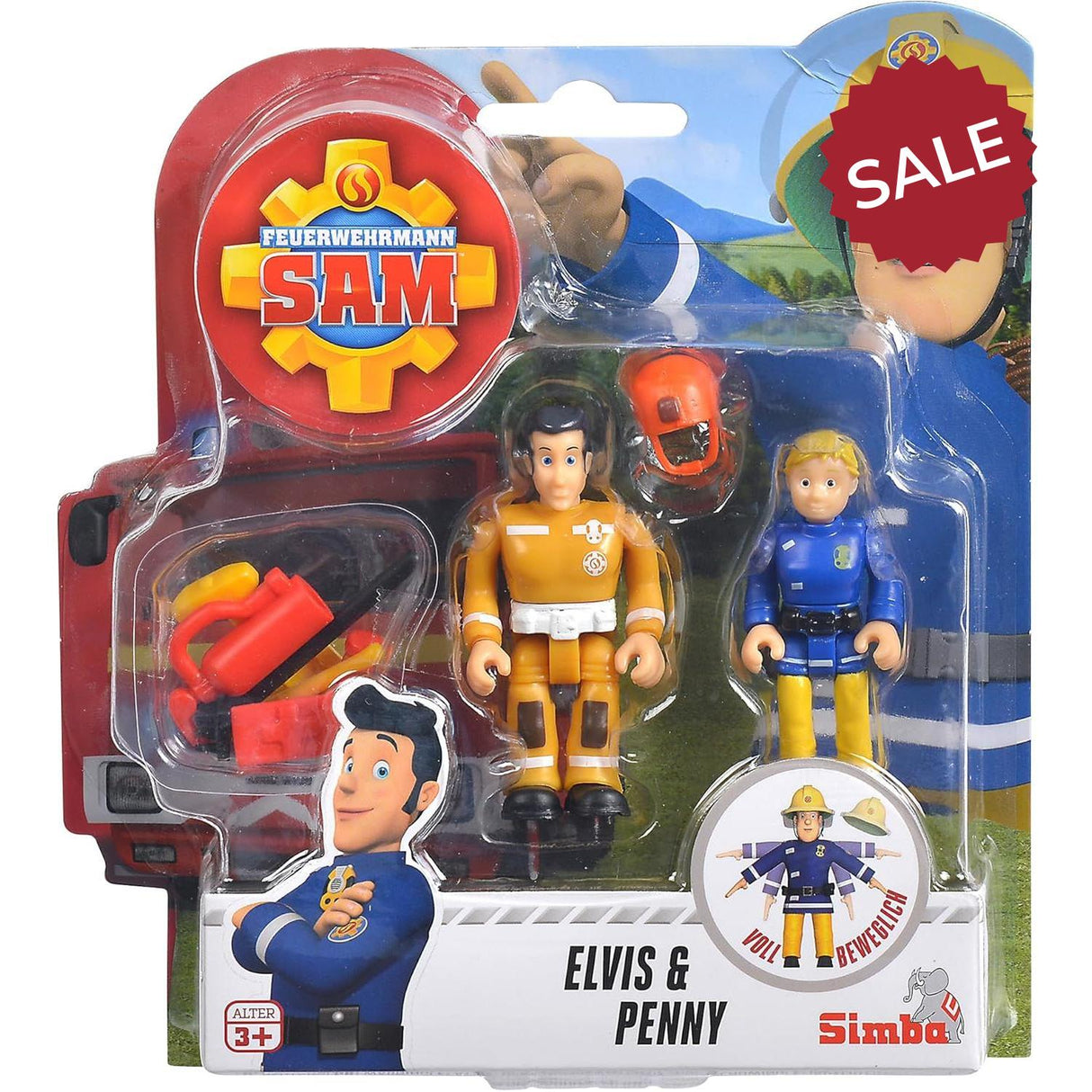 Fireman Sam 2-Figure Pack: Elvis & Penny
