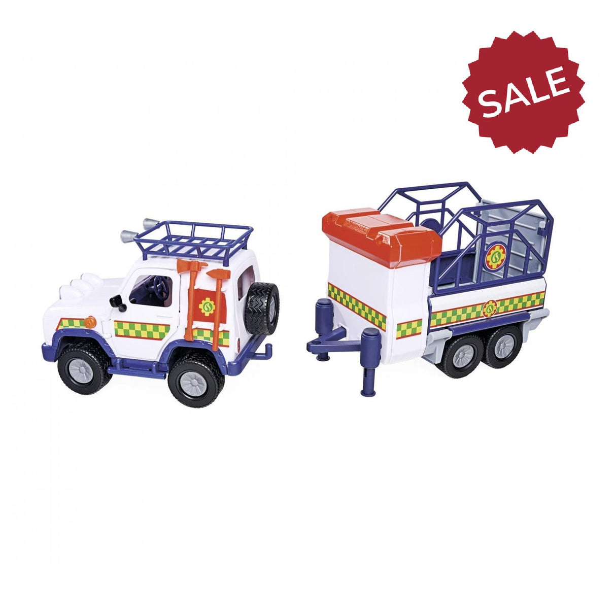 Fireman Sam Vet 4x4 with Lights & Trailer