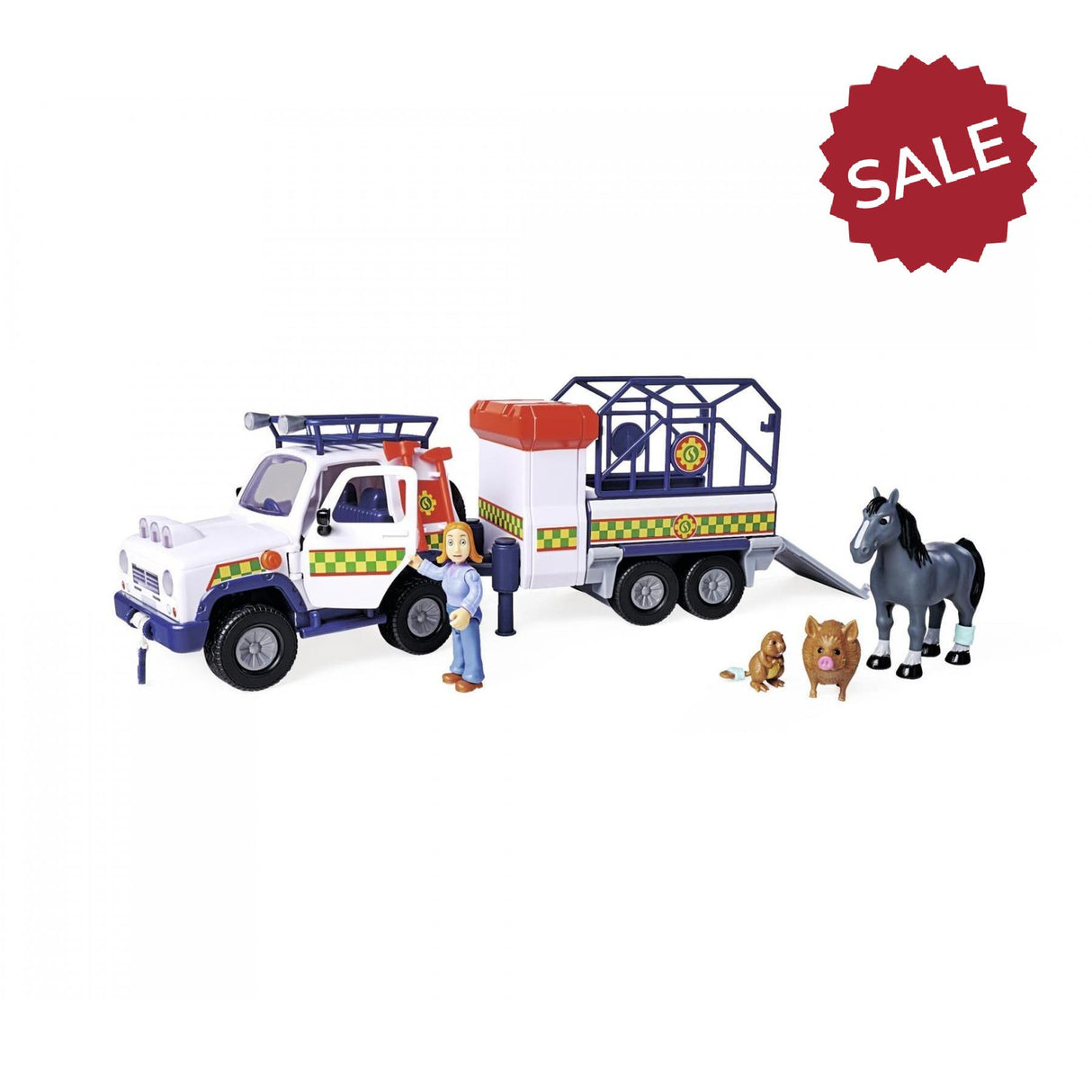 Fireman Sam Vet 4x4 with Lights & Trailer