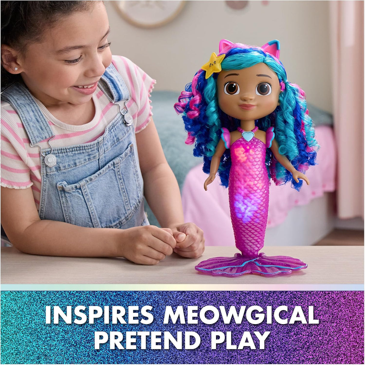 Gabby's Dollhouse The Movie: Sing & Sine Mermaid Gabby 35cm