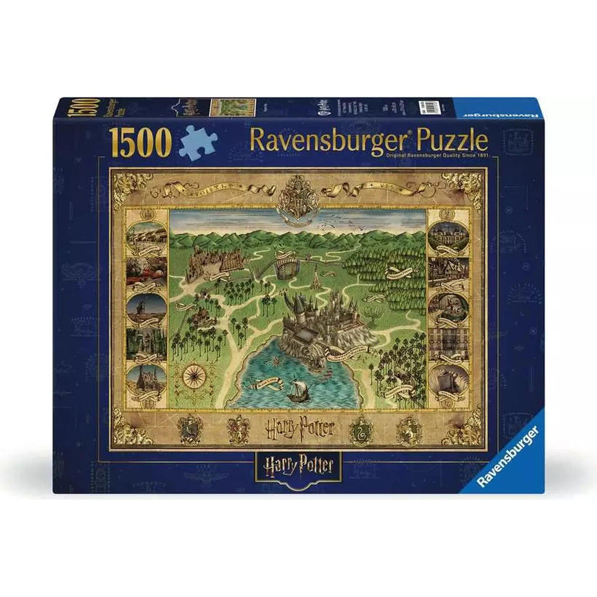 Harry Potter: Hogwarts Map 1500-piece Puzzle