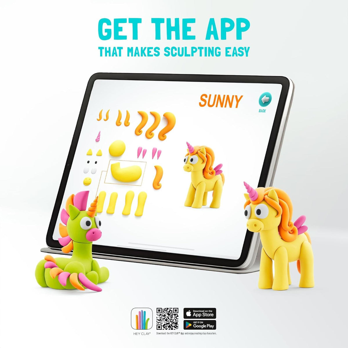 Hey Clay: Rainbow Unicorns 6-Can Set