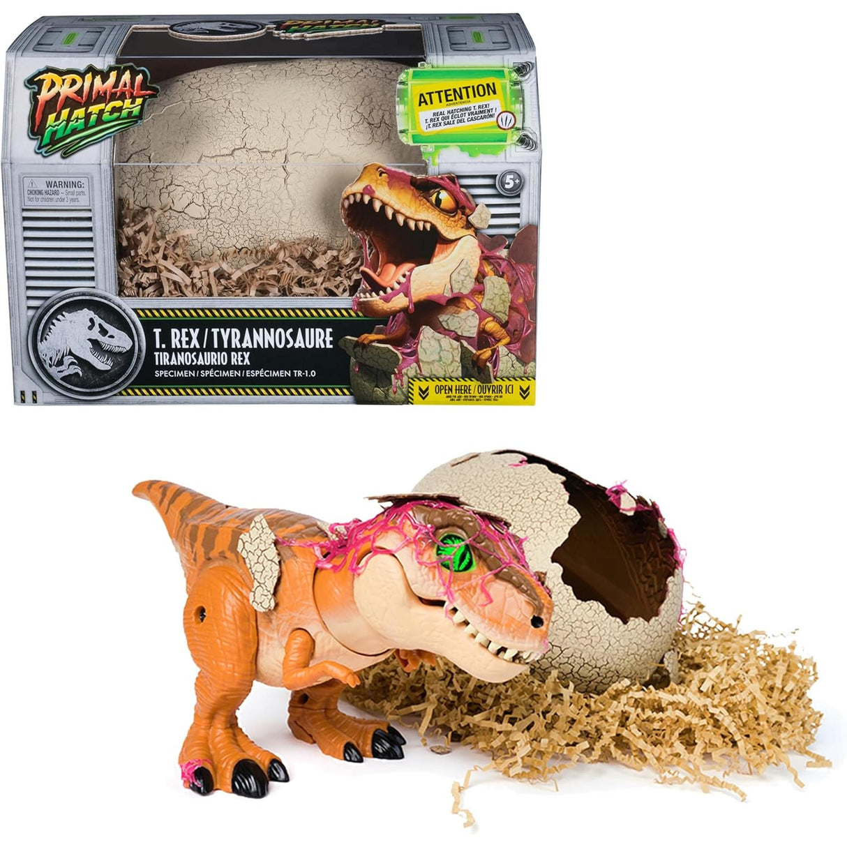 Jurassic World Primal Hatch - Interactive Hatching T-Rex
