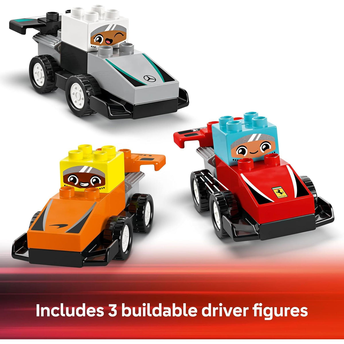 LEGO 10445 DUPLO F1 Team Race Cars & Drivers