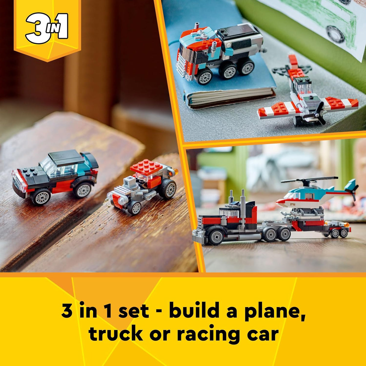 LEGO 31146 Creator 3-in-1 Flatbed Truck