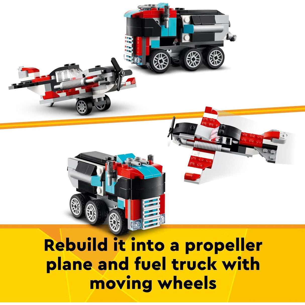 LEGO 31146 Creator 3-in-1 Flatbed Truck