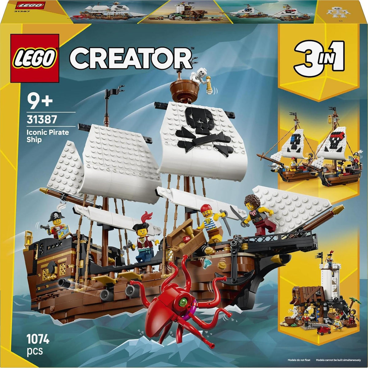 LEGO 31387 Creator 3-in-1 Iconic Pirate Ship