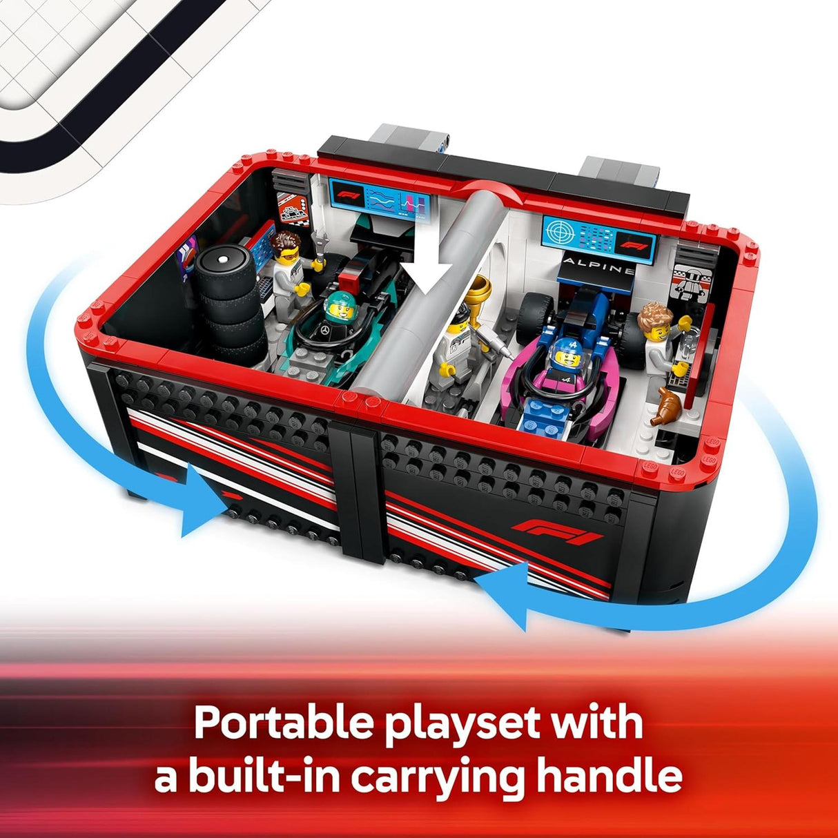 LEGO 60444 City F1 Garage & Mercedes-AMG & Alpine Cars