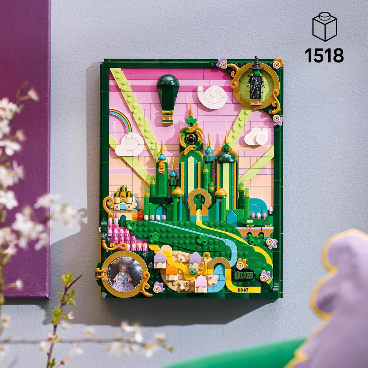 LEGO 75685 Wicked Emerald City Wall Art