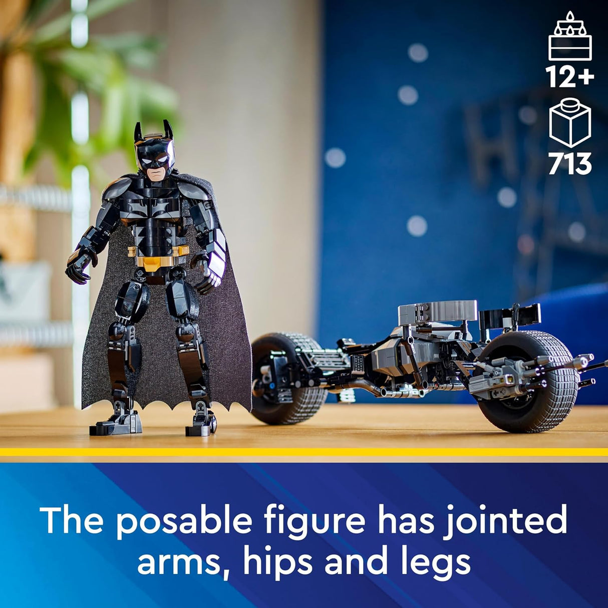 LEGO 76273 Batman Construction Figure and the Bat-Pod Bike
