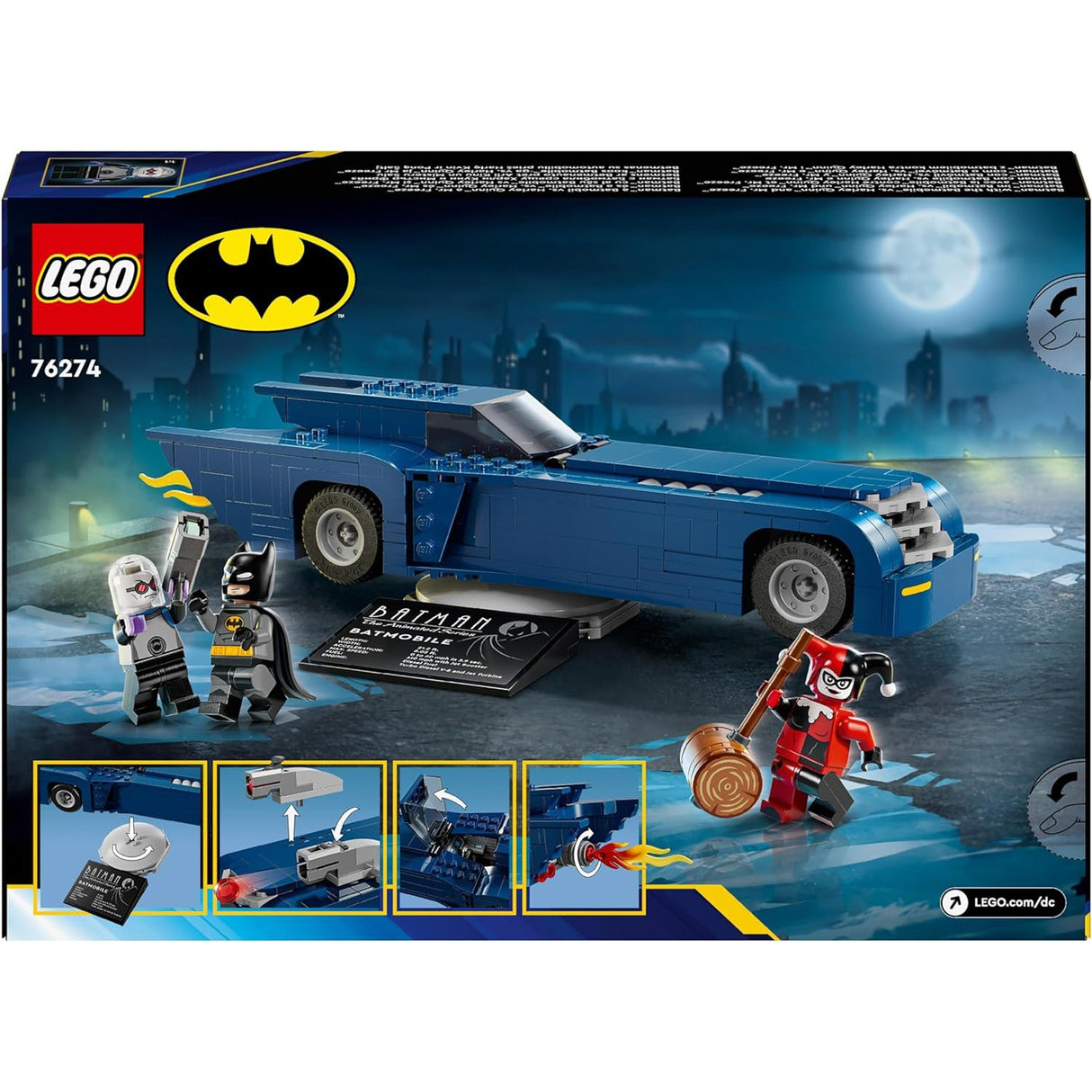 LEGO 76274 Batman with the Batmobile vs. Harley Quinn and Mr. Freeze