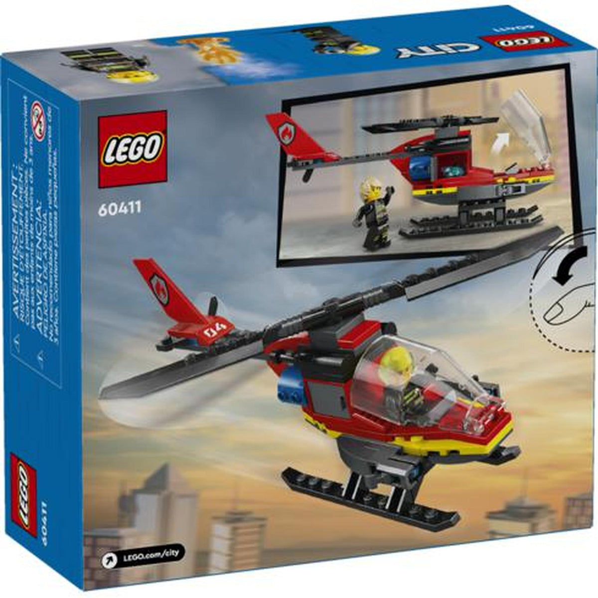 Lego 60411 City Fire Rescue Helicopter