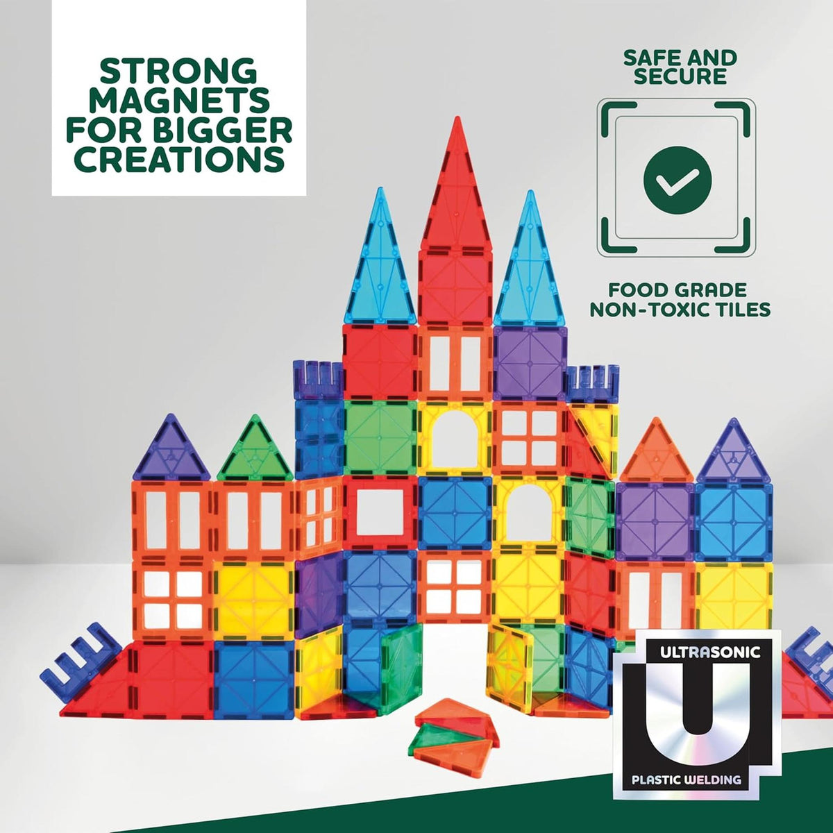Magnetic Tiles Set 70-pcs