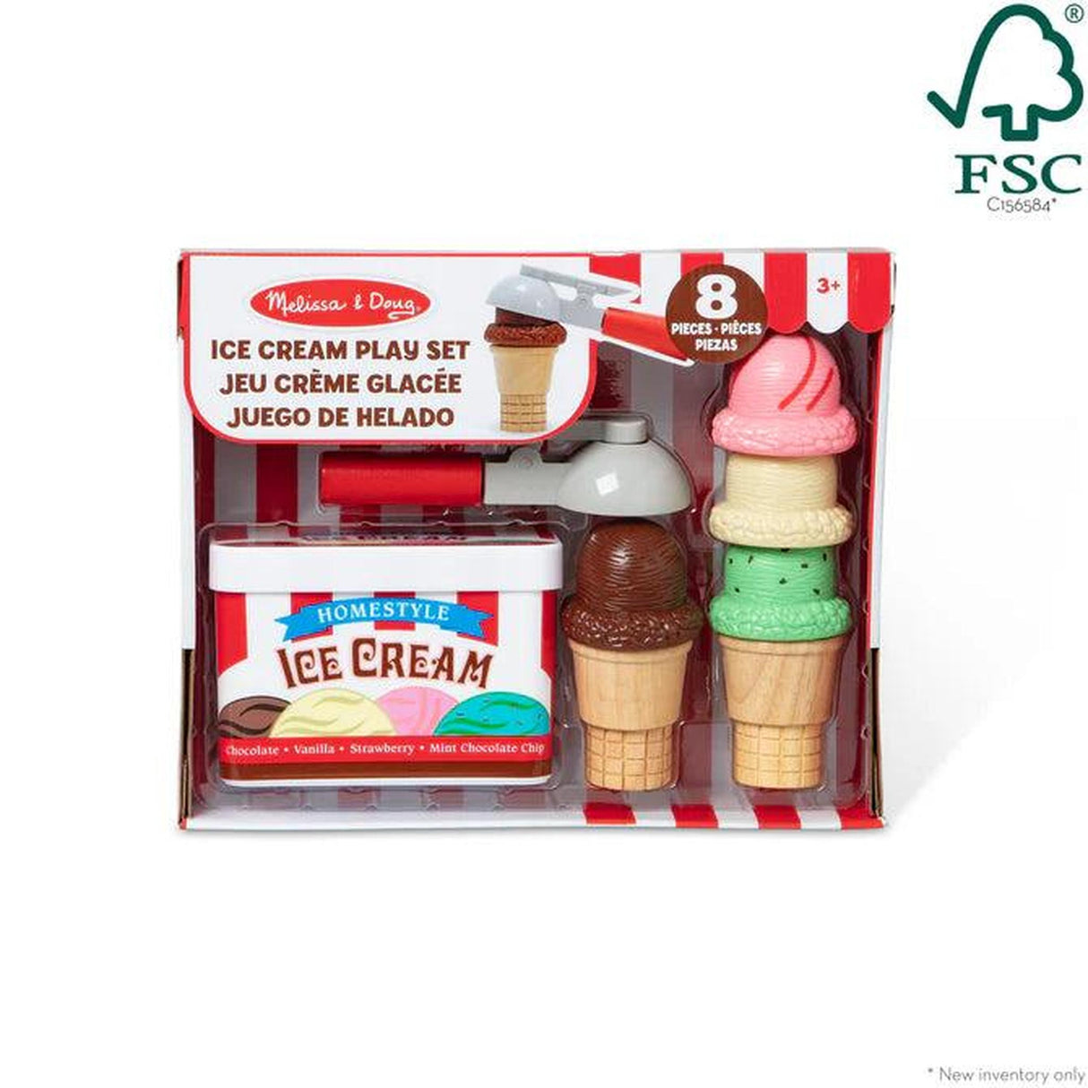 Melissa & Doug Scoop and Stack Ice Cream Cone Playset