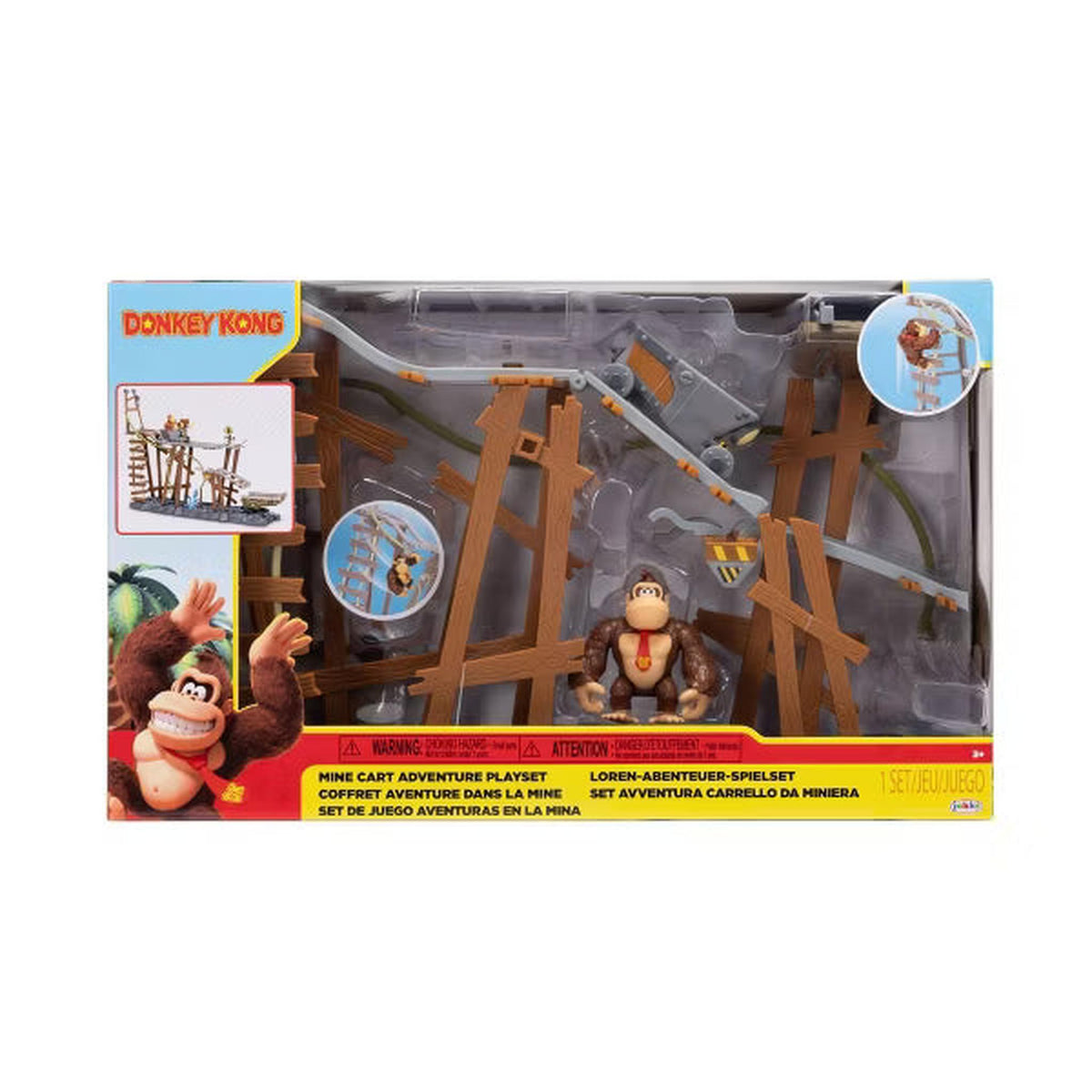 Nintendo Donkey Kong Mine Cart Adventure Playset