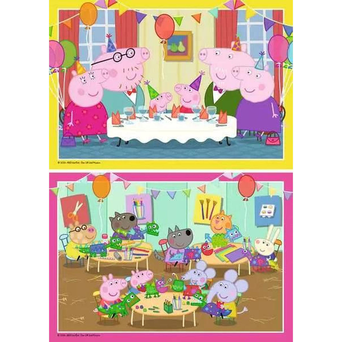 Peppa Pig 2x12-piece Puzzles