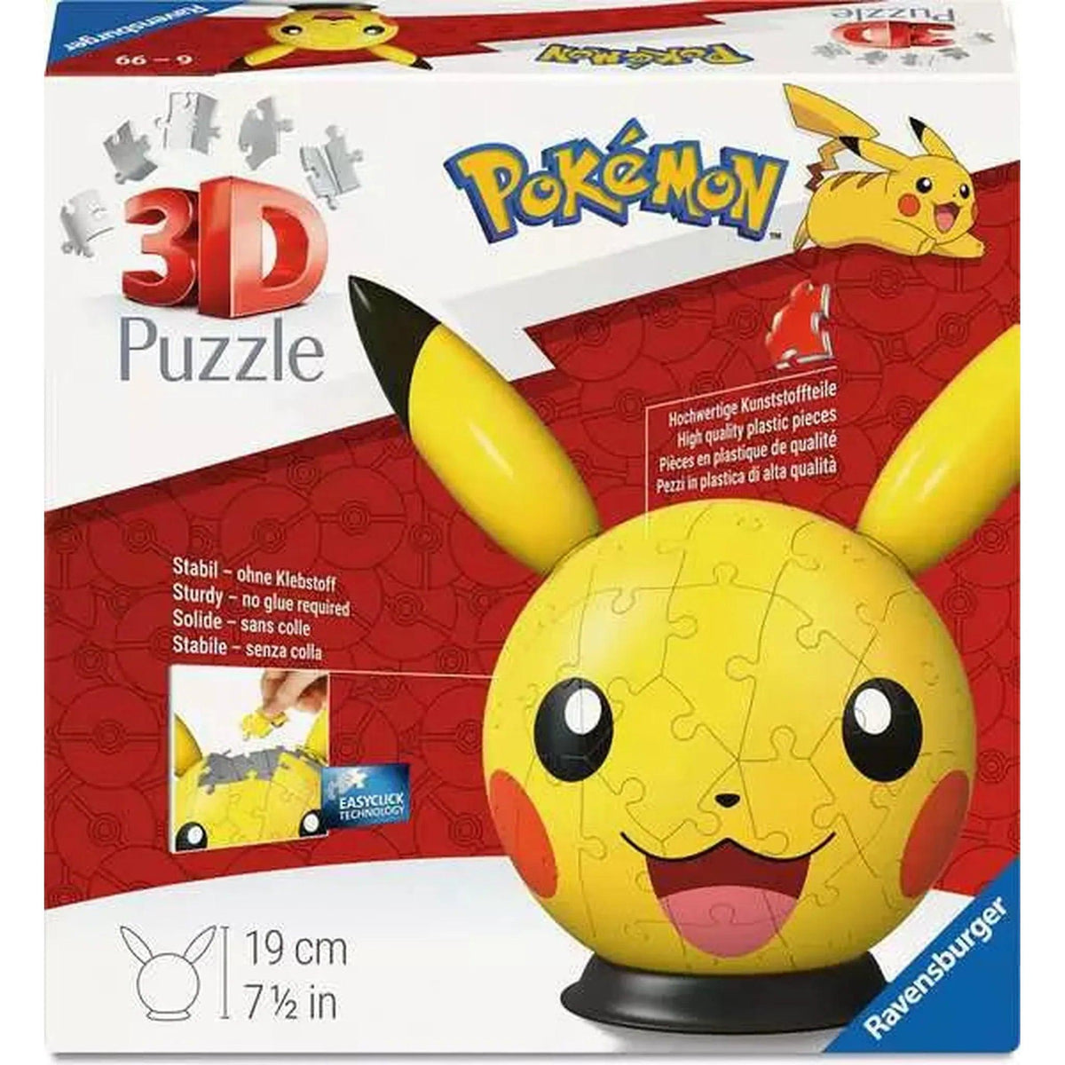 Pokemon Pikachu with Ears 3D Puzzle Ball