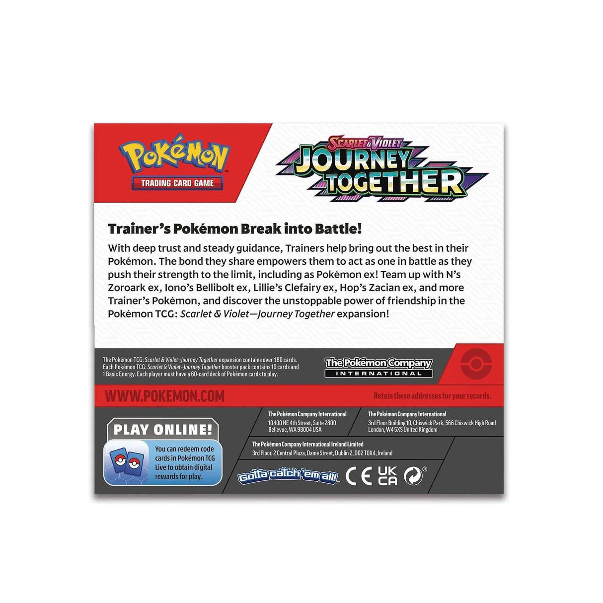 Pokémon TCG: Scarlet & Violet 9 – Journey Together - Booster CDU 36 pack